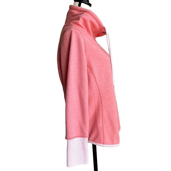 TOMMY BAHAMA Sport Sun Fade Coral Pink Full-Zip Sweatshirt Women’s Large - Picture 8 of 11